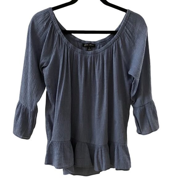 Moa Moa ~ off the shoulder blouse with bell sleeve ~ size M - Picture 1 of 6